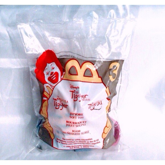 EEYORE Soft Figure Disney’s Tigger Movie Collectible McDonald’s Toy #3 New 2000 - Picture 2 of 3